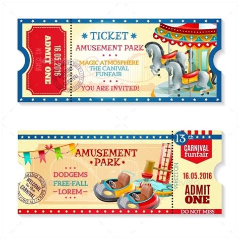 Blank Carnival Ticket Template For Your Needs