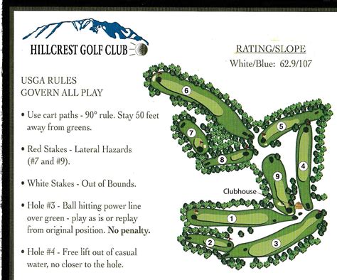 Course Layout | Hillcrest Golf Club