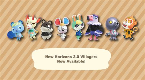 New Horizons 2.0 Villagers Now Available | Animal Crossing Database and ...