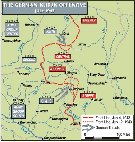 M-Kursk Map 1-4C-Feb03 | Kursk, Battle, Wwii history