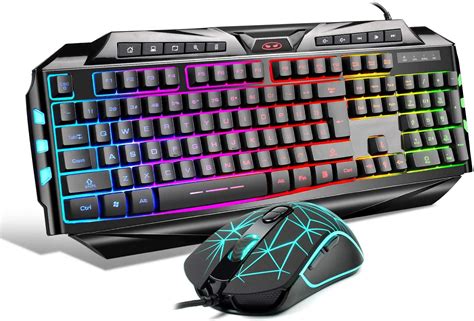 Gaming Keyboard and Mouse Combo,MageGee GK710 Wired Backlight Keyboard ...