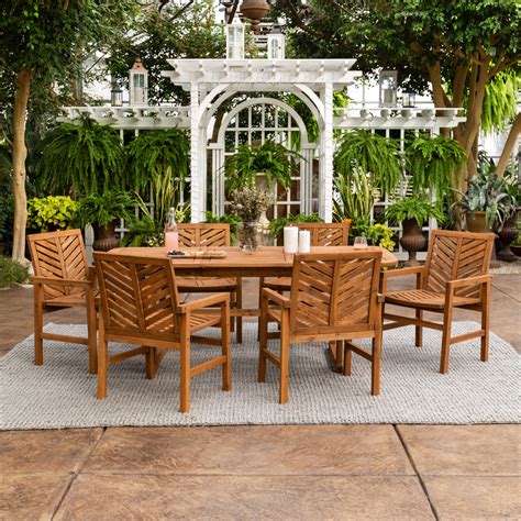 Manor Park Outdoor Patio Dining Set, 7 Piece, Multiple Colors and ...