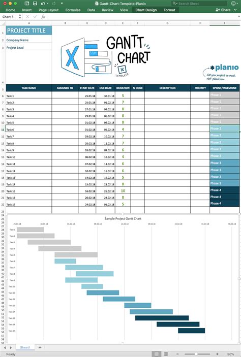 How to Create a Gantt Chart in Excel (Free Template) and Instructions ...