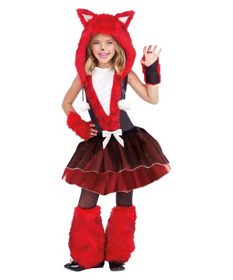 Foxy And Sly Kids Halloween Costume - Fox Animal Costume for Girls