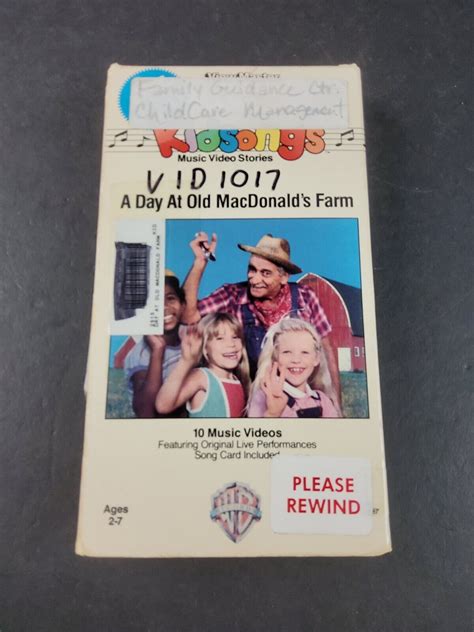 Kidsongs: A Day At Old MacDonald's Farm Kids Children VHS Tape Rare VCR ...