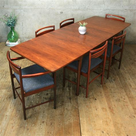 McIntosh Mid Century Rosewood Double Extending Dining Table - 1709m ...