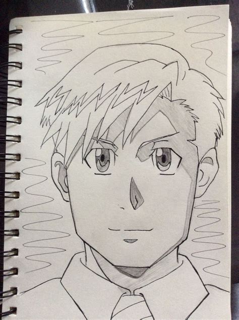 Alphonse Elric human form I think it's the best I've drawn yet ...