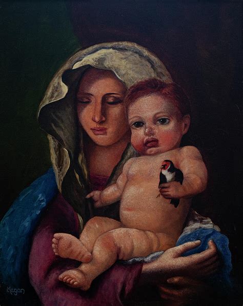 Mary and Baby Jesus Painting by Megan Morris Collection