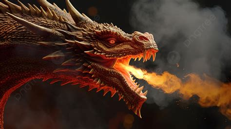 Dragon Is Showing Fire With His Mouth Background, Pictures Of Fire ...