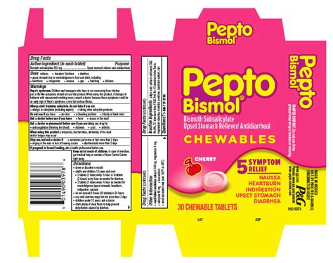 PEPTO-BISMOL- bismuth subsalicylate tablet