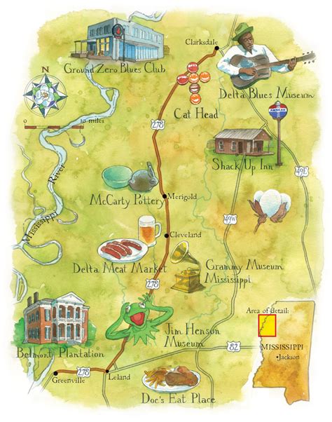 Mississippi Delta Map