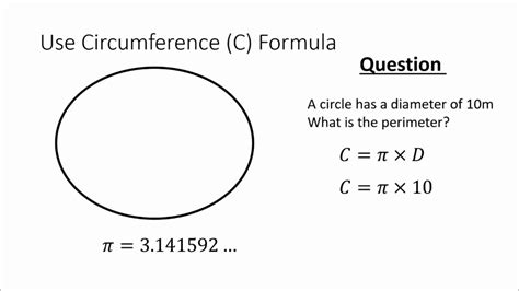 How to Calculate the Perimeter of a Circle from the Diameter - YouTube