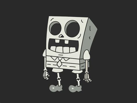 No Service Sponge Skeleton | Spongebob drawings, Spongebob halloween ...