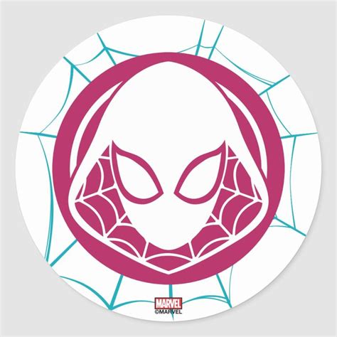 Ghost-Spider Icon Classic Round Sticker | Zazzle | Spider girl, Spider ...