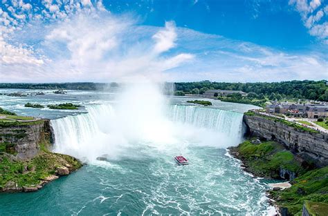 HD wallpaper: niagara falls, canada, tourist, sky, water, plant, beauty ...