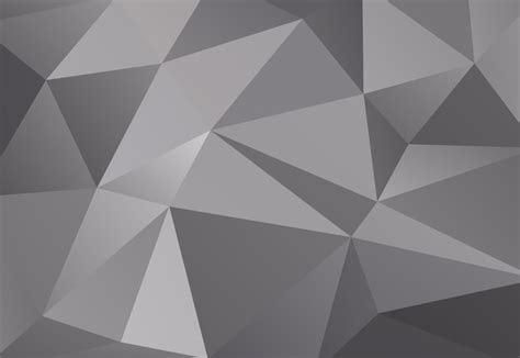 Premium Vector | Silver geometric polygon background