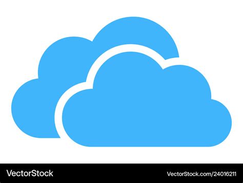 Cloud computing logo design icon concept Vector Image