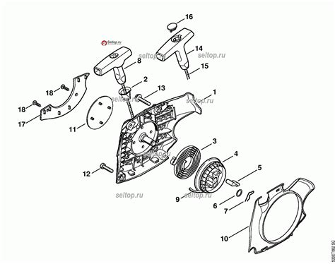 Пусковое устройство для бензопилы Stihl MS 181, MS 181 C | купить в ...