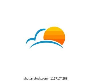 Sun Cloud Logo Stock Vector (Royalty Free) 1117174289