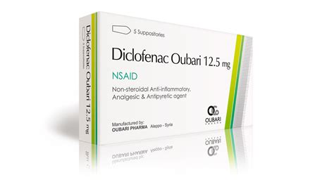 Diclofenac 12.5 mg Suppositories - Oubari Pharma