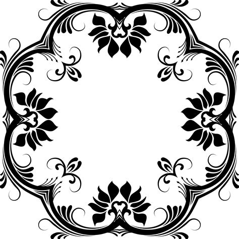 Decorative clipart line art, Decorative line art Transparent FREE for ...