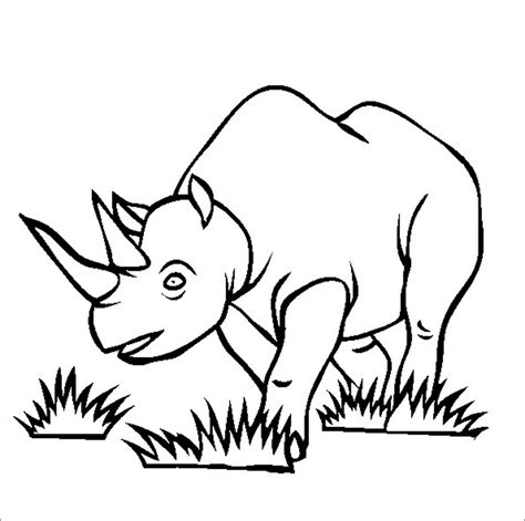 Rhino Coloring Page - ColoringBay