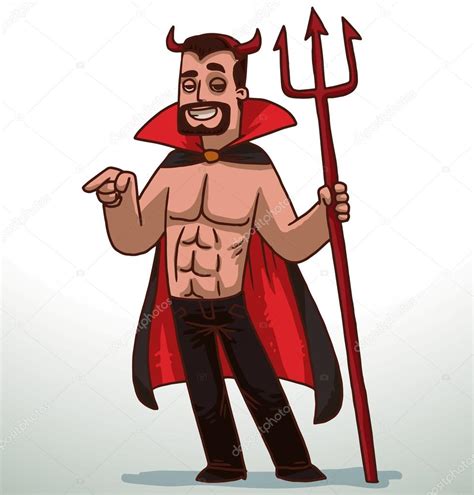 Man in Devil costume for Halloween Stock Vector Image by ©IvanNikulin ...