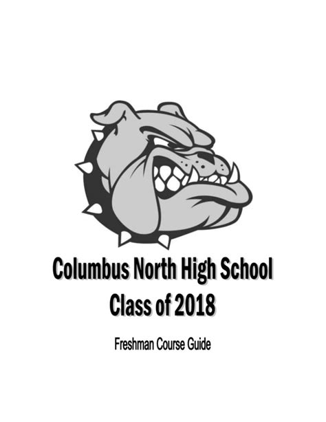 Columbus North High School Class of 2018 Freshman Course