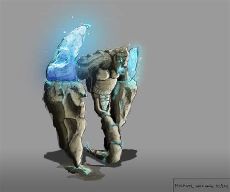 Rock Golem Concept Design - In Progress on Behance