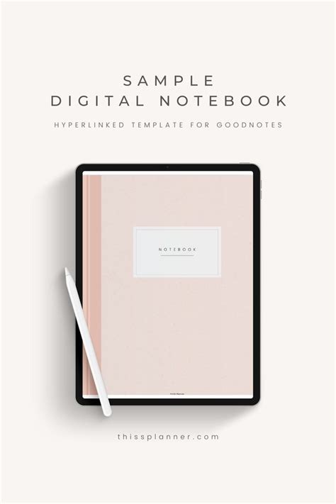 FREE DIGITAL NOTEBOOK SAMPLE | digital notebook template for goodnotes ...