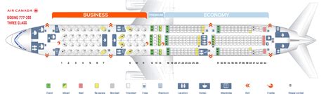 Seat map Boeing 777-200 Air Canada. Best seats in plane