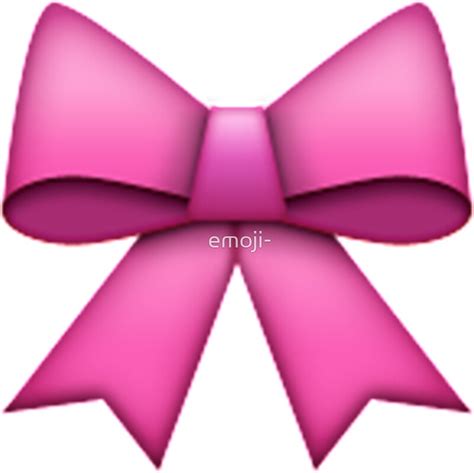 "Emoji Pink Bow" Stickers by emoji- | Redbubble