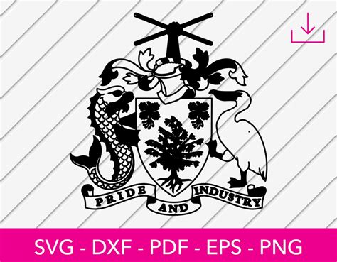 Barbados Svg, Barbados Seal Svg, Barbados Flag Svg, Clipart SVG Cut ...