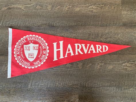 Vintage Harvard University Pennant 1960s Full Size Pennant | Etsy