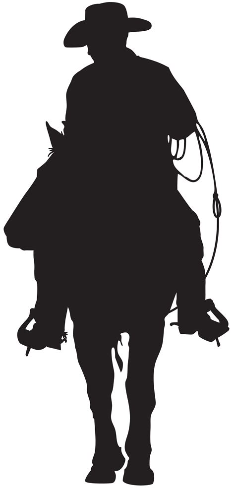 American frontier Cowboy Silhouette Clip art - cowboy png download ...