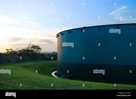 Large above ground water tanks hi-res stock photography and images - Alamy