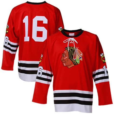 Mitchell & Ness Bobby Hull Chicago Blackhawks Red Throwback Authentic ...