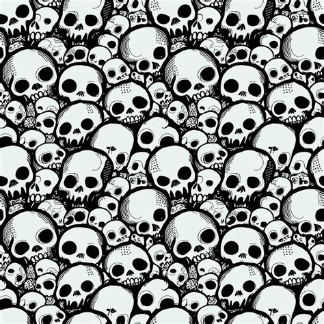 illustration Vector graphic black and white skull skeleton painting ...