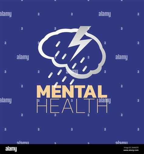 Mental health icon logo vector, mental health awareness month Stock ...