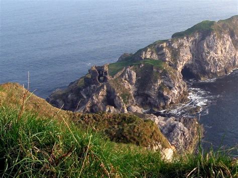 Kinbane Castle, near Giant's Causeway in County Antrim, Northern ...