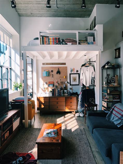 A Small Boston Studio Apartment Has One of the Best DIY Bedroom Lofts ...