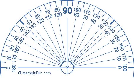 Protractor Definition (Illustrated Mathematics Dictionary)