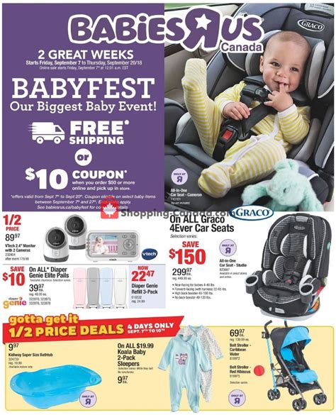 Toys R Us / Babies R Us Canada, flyer - (Babies R Us): September 7 ...