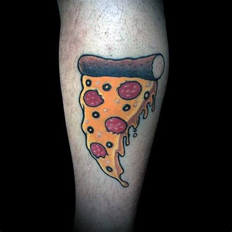 60 Pizza Tattoo Designs For Men - Sliced Ink Ideas