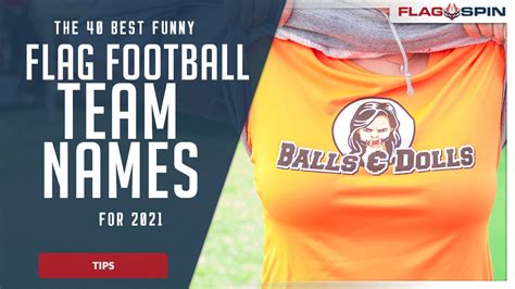 The 40 Best Funny Flag Football Team Names for 2021 - FlagSpin