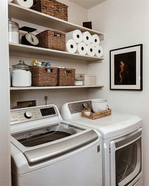 Small Laundry Room Ideas With Top Loading Washer - Soul & Lane