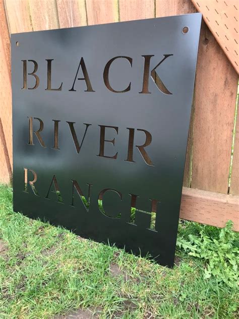 Custom metal ranch entrance sign personalized – SJP Metal Works, LLC