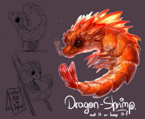 ArtStation - Shrimp Dragon (Character Concept Art and Painting | 2017)