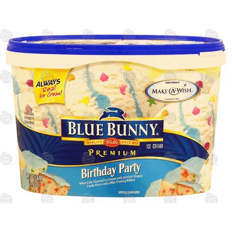 Birthday Cake Ice Cream Blue Bunny - Wiki Cakes