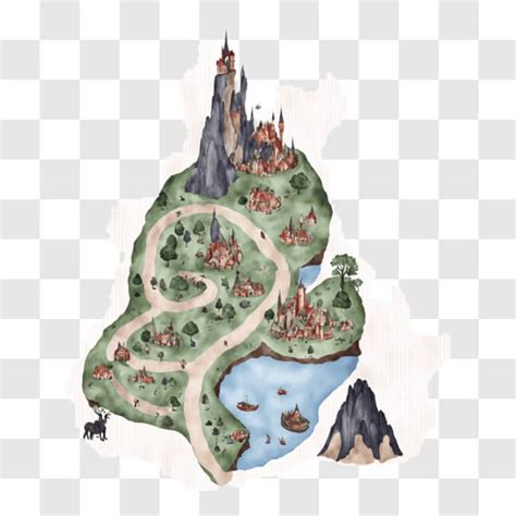 Download Fantasy World Map for RPGs PNG Online - Creative Fabrica